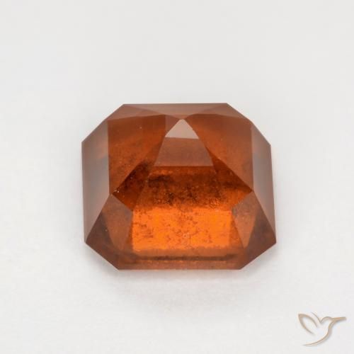 granada hessonita âmbar laranja Natural 2.16ct, Corte Octógono / Esmeralda, SI