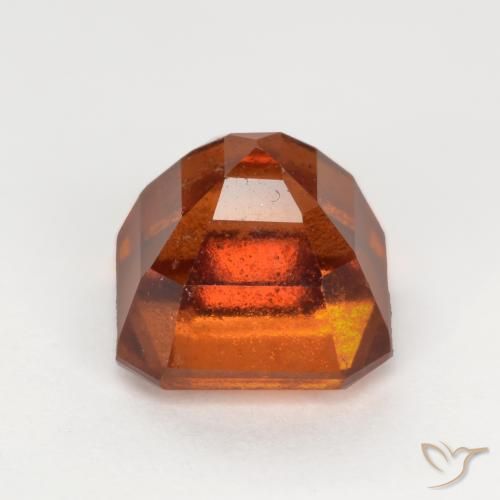 granada hessonita Laranja escuro Natural 2.50ct, Corte Octógono / Esmeralda, SI