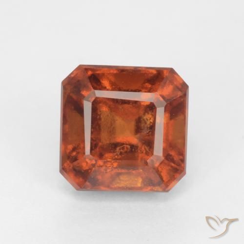 1.93ct Natural Laranja Profundo granada hessonita, Corte Esmeralda, SI