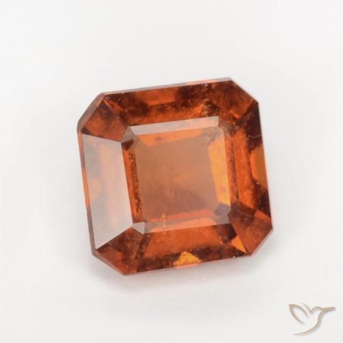 granada hessonita âmbar laranja Natural 1.80ct, Corte Octógono / Esmeralda, SI