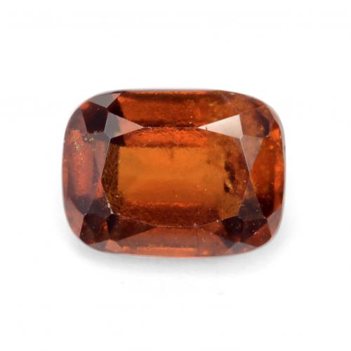 Granada hessonita laranja natural 2,32ct, almofada cortada, VS-SI