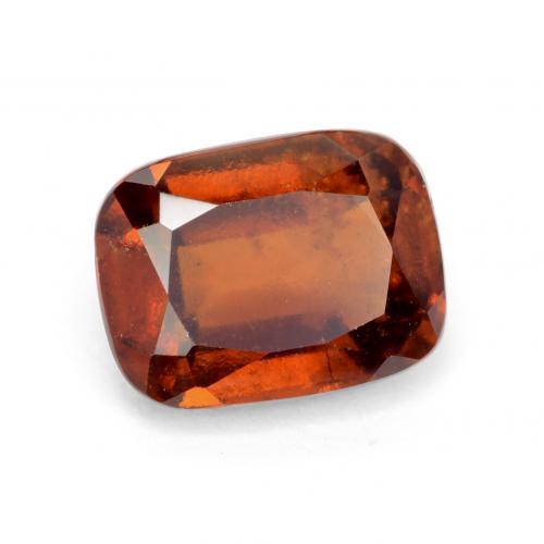 Granada hessonita laranja natural 2,32ct, almofada cortada, VS-SI