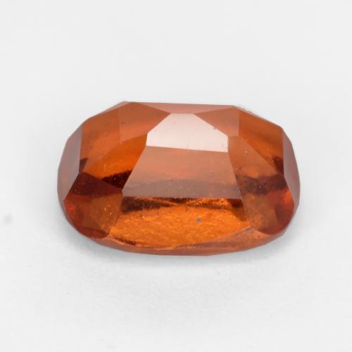 Granada hessonita laranja natural 2,14ct, almofada cortada, VS-SI