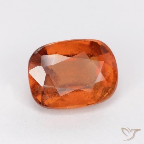 granada hessonita Laranja Médio Natural 2.13ct, Almofada, SI