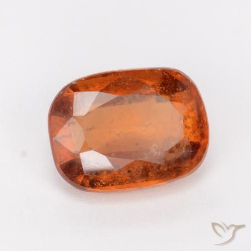 granada hessonita âmbar laranja Natural 2.02ct, Almofada, SI