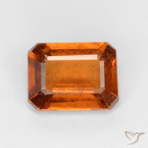 granada hessonita Laranja médio-escuro Natural 1.70ct, Corte Octógono / Esmeralda, SI