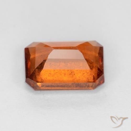 granada hessonita Laranja médio-escuro Natural 1.70ct, Corte Octógono / Esmeralda, SI