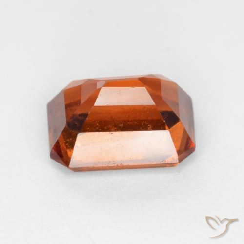 granada hessonita Laranja Profundo Natural 1.67ct, Corte Octógono / Esmeralda, VS-SI