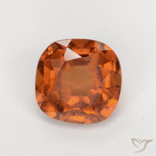 1.88ct Natural Laranja médio-escuro granada hessonita, Almofada, VS-SI