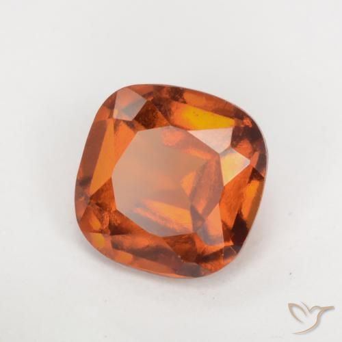 granada hessonita Laranja Médio Natural 1.78ct, Almofada, VS