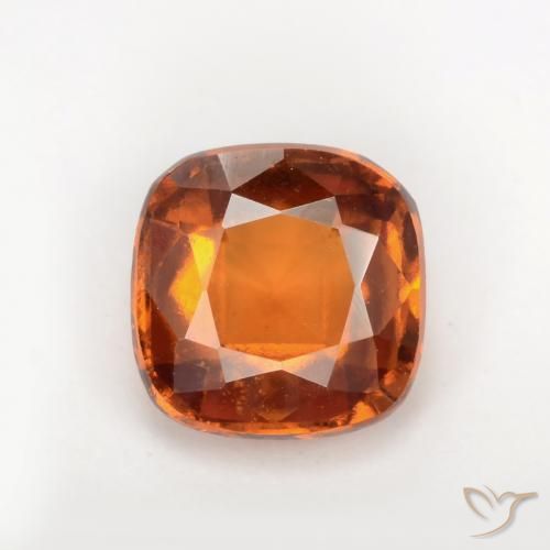 1.82ct Natural Laranja médio-escuro granada hessonita, Almofada, VS