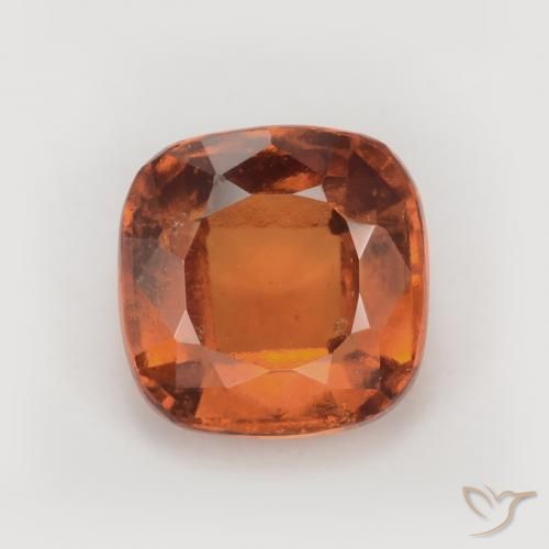 1.90ct Natural laranja avermelhado granada hessonita, Almofada, VS-SI