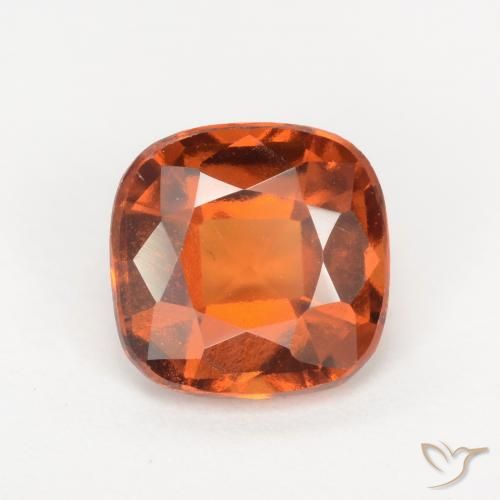 1.75ct Natural Laranja Profundo granada hessonita, Almofada, VS