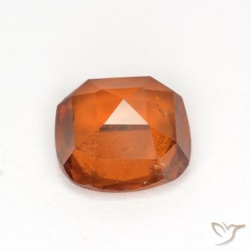 granada hessonita Laranja Profundo Natural 1.81ct, Almofada, SI