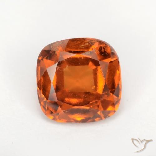 1.95ct Natural Laranja Profundo granada hessonita, Almofada, SI