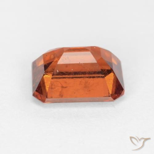 granada hessonita Laranja Profundo Natural 1.62ct, Corte Octógono / Esmeralda, SI