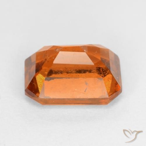 granada hessonita Laranja médio-escuro Natural 1.66ct, Corte Octógono / Esmeralda, SI