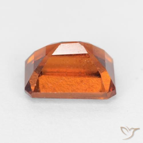 granada hessonita âmbar laranja Natural 1.45ct, Corte Octógono / Esmeralda, SI