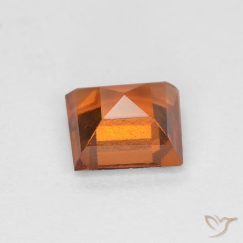 granada hessonita Laranja Médio Natural 0.99ct, Quadrado, VS