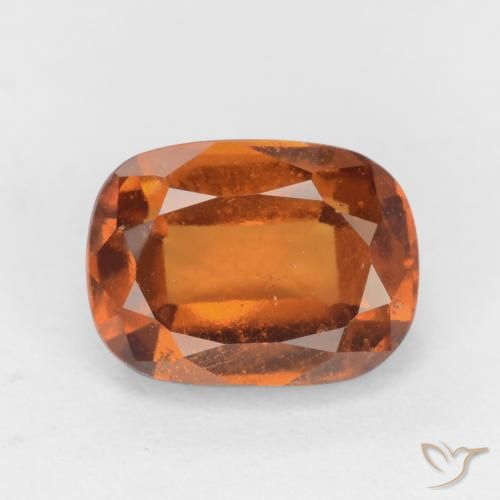 1.96ct Natural Laranja médio-escuro granada hessonita, Almofada, SI