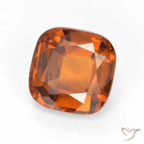 granada hessonita Laranja Médio Natural 1.94ct, Almofada, VS