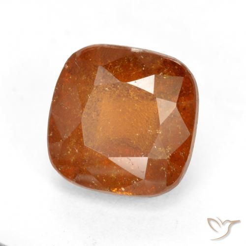 granada hessonita âmbar laranja Natural 2.48ct, Almofada, SI