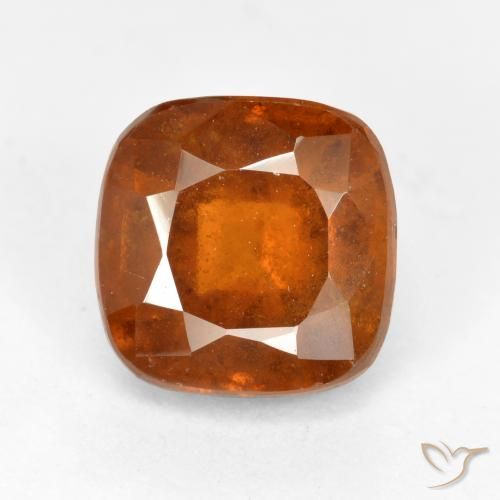 2.29ct Natural Laranja médio-escuro granada hessonita, Almofada, VS-SI