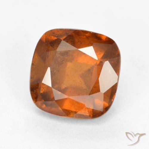 granada hessonita Laranja médio-escuro Natural 2.05ct, Almofada, VS-SI