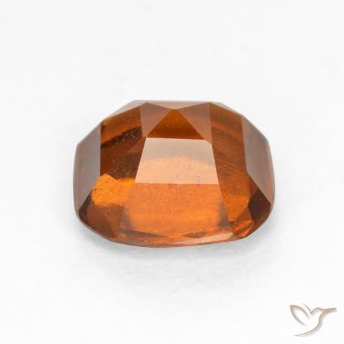 granada hessonita Laranja Profundo Natural 1.65ct, Corte Octógono / Esmeralda, VS-SI