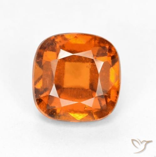 2.10ct Natural Laranja Médio granada hessonita, Almofada, VS