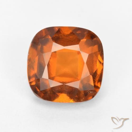 2.24ct Natural Laranja médio-escuro granada hessonita, Almofada, VS