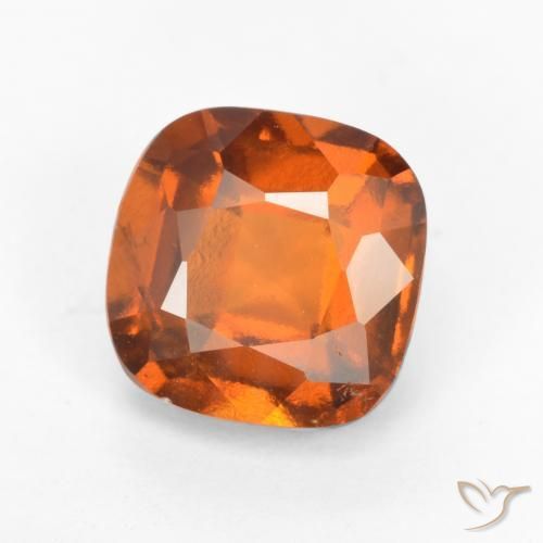 granada hessonita Laranja médio-escuro Natural 2.24ct, Almofada, VS
