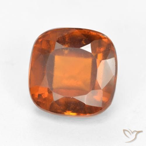 granada hessonita Laranja Profundo Natural 2.50ct, Almofada, VS