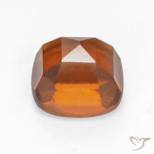granada hessonita Laranja Profundo Natural 2.50ct, Almofada, VS