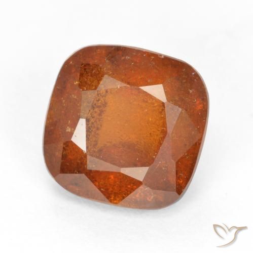 granada hessonita Laranja médio-escuro Natural 1.94ct, Almofada, SI