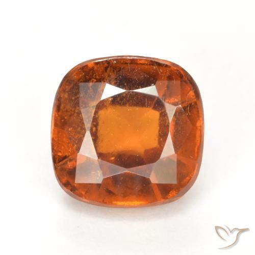 2.41ct Natural Laranja Profundo granada hessonita, Almofada, VS-SI