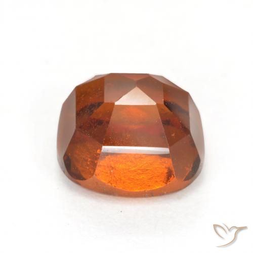 granada hessonita Laranja Profundo Natural 2.41ct, Almofada, VS-SI