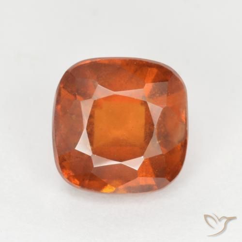 2.07ct Natural Laranja Profundo granada hessonita, Almofada, SI