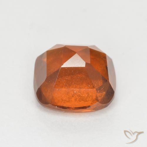 granada hessonita Laranja Profundo Natural 2.07ct, Almofada, SI