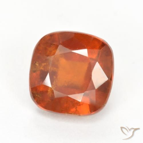 granada hessonita Laranja Médio Natural 2.48ct, Almofada, SI