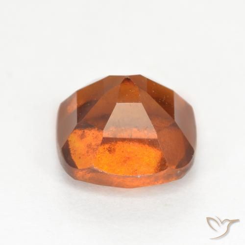 granada hessonita Laranja Profundo Natural 2.22ct, Almofada, VS-SI