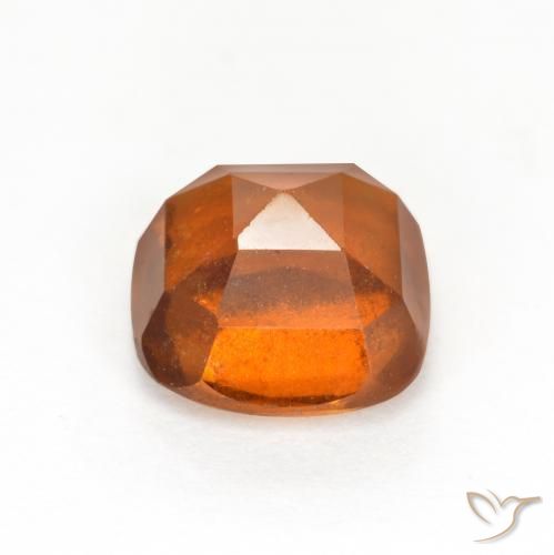 granada hessonita Laranja Profundo Natural 2.07ct, Almofada, VS-SI