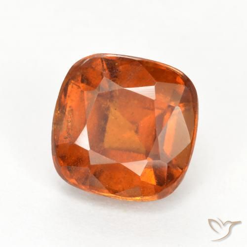 granada hessonita âmbar laranja Natural 2.51ct, Almofada, VS-SI