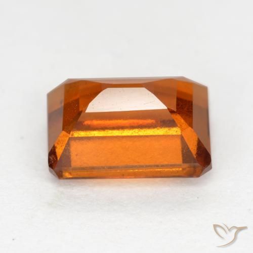 granada hessonita Laranja Médio Natural 2.16ct, Corte Octógono / Esmeralda, VS