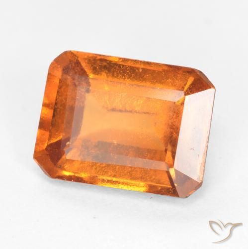 granada hessonita âmbar laranja Natural 1.72ct, Corte Octógono / Esmeralda, SI