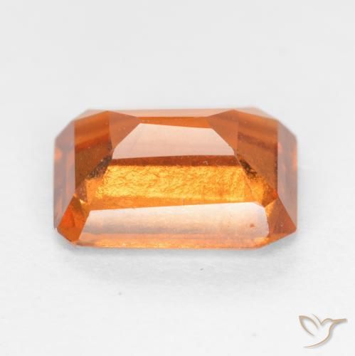 granada hessonita âmbar laranja Natural 1.72ct, Corte Octógono / Esmeralda, SI