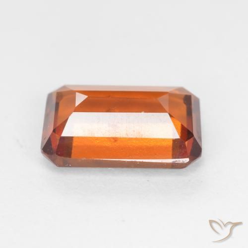 granada hessonita Laranja Profundo Natural 2.18ct, Corte Octógono / Esmeralda, VS-SI