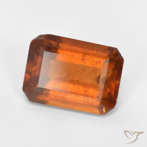 2.03ct Natural Laranja Profundo granada hessonita, Corte Esmeralda, SI