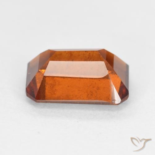 granada hessonita Laranja Profundo Natural 2.03ct, Corte Octógono / Esmeralda, SI