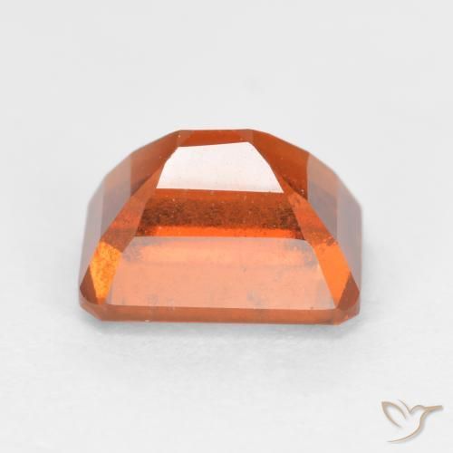 granada hessonita Laranja Médio Natural 2.37ct, Corte Octógono / Esmeralda, SI